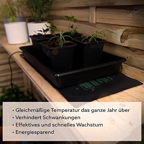 Plantenverwarmingsmat voor kleine kas - 20 W - 22x53 cm - Zwart - Image 5