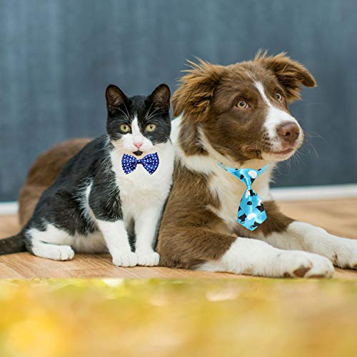 YUEPET 30 Pieces Pets Dog Bow Ties & Neckties Assorted Adjustable Dog Bow Ties Birthday Photography Festival Party Neckties Pet Costume Necktie Collar Grooming Accessories for Puppy Dogs Cats