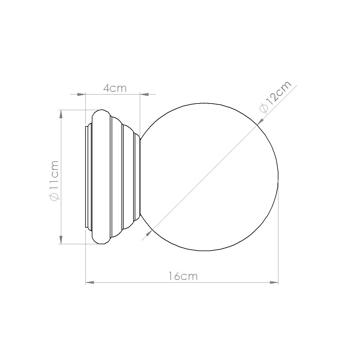 SOLLUX lighting Wandleuchte Innen - Wandlampe glasierte Keramik Glas - 1 Flammig - LED Lampe Glühbirne - Grün Zori