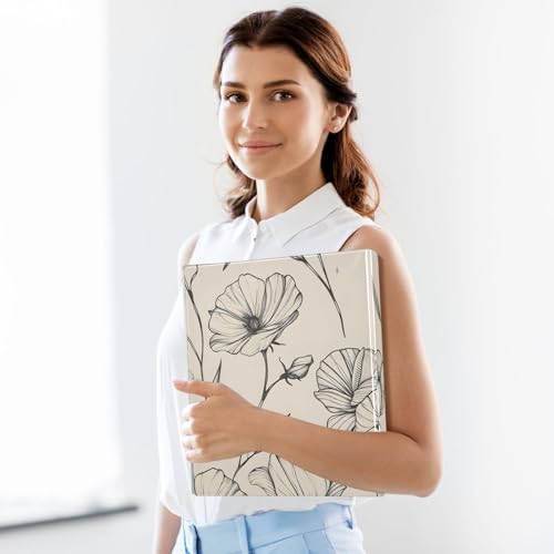 Image of 3 Ring Binder Floral 1.5 inch Binders Three Ring Binders with Clipboard