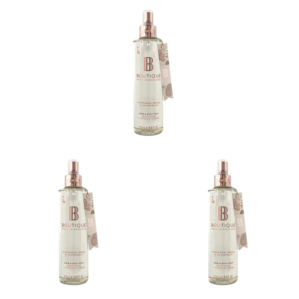 Boutique BM Mandarin Basil & Grapefruit Saç Ve Vücut Spreyi 250 Ml (3 paketi)