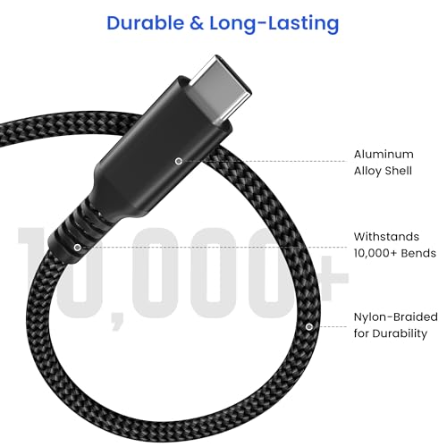 Image of Elebase iPad mini 7 Charger Cable 3.3FT with USB Adapter,60W USB C to Type C Fast Charging PD Cord for iPad Pro 10th Air 4 5 7th 6th Generation,iPhone 17 16 15 Pro Plus,MacBook,Samsung Galaxy S25 S24