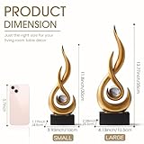 Zoom IMG-2 fjsperm decorazione dorata moderna fiamma