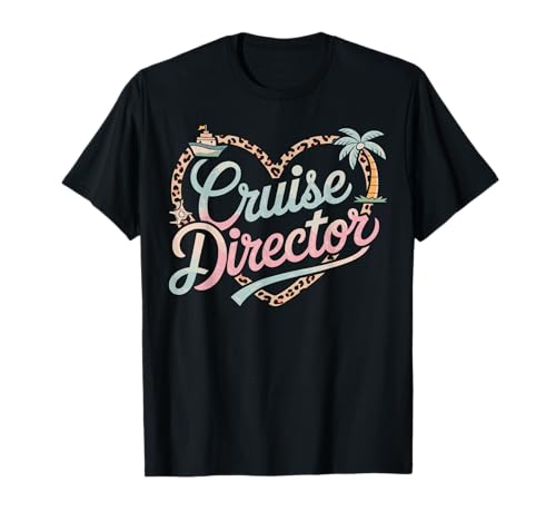 Funny Cruise Director Appreciation JM Unisex-Adults Black Small Crew Neck
