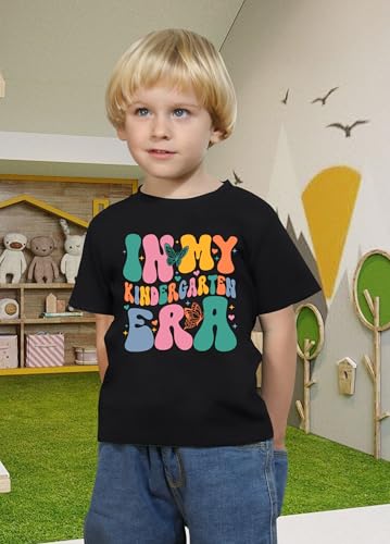 Toddler Boy Girl Kindergarten Shirt in My Kindergarten Era Graphic First Day of Kindergarten Back to Preschool Gift Tee3