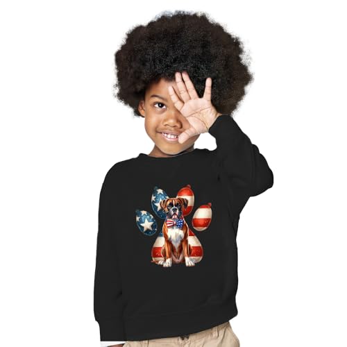 Patriotic Dog 4th of July Independence Paws Adult Youth T-shirt Hoodie Sweatshirt3