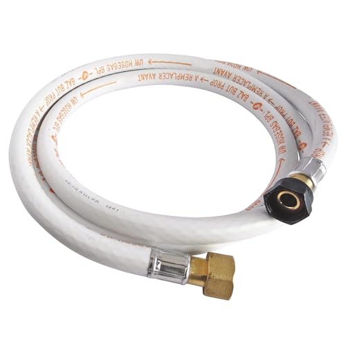 SOMATHERM FOR YOU, Flexible caoutchouc pour gaz Butane/Propane - Longueur 1 mètre - Raccords écrou tournant 20/150 et 15/21 - Durée de vie 10 ans - Idéal pour...