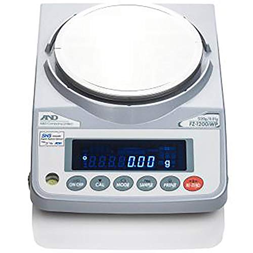 A&D Weighing GF-400 Toploading Balance, 410g x 0.001g External Calibration, RS-232, GLP Compliant