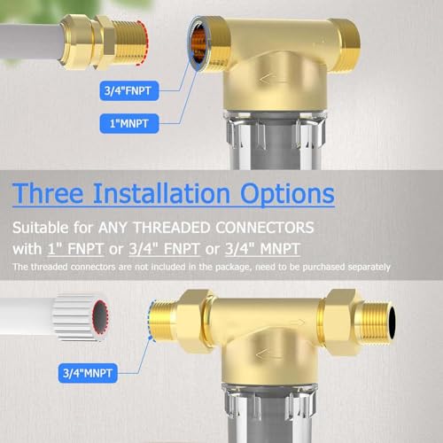 Filtro de sedimentos para toda la casa con sistema lavable integrado 5
