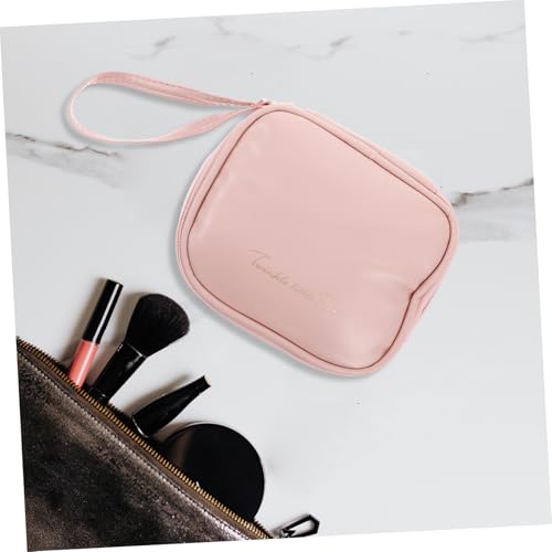 Bolsa organizadora rosa para toallas sanitarias y pañales miniatura 4