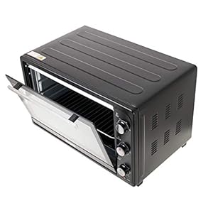 JUNG MESKO MS6021 minioven 66L elektrisch, mini-oven 3000W, oven, timer 60 minuten, 3 verwarmingsmodi, incl. bakrooster, bakplaat
