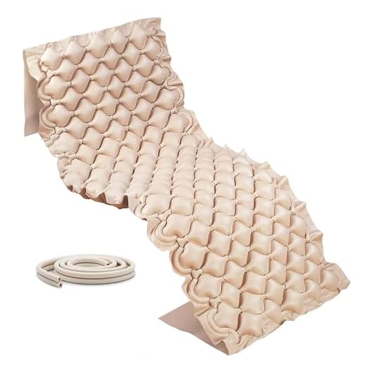 GOVITA Materasso Antidecubito di ricambio a bolle d'aria con tubo di connessione senza compressore, 130 Celle, Portata 150 Kg, Garanzia Italia 24 mesi con kit riparazione