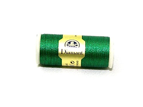 Hilo para bordado metálico DMC Diamant D699 Verde miniatura 1