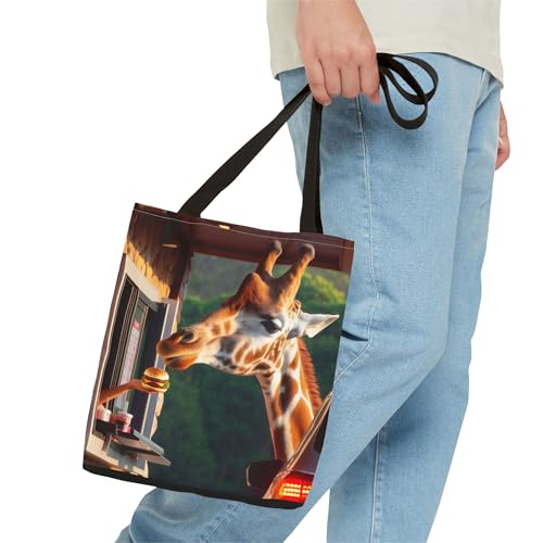 Premium Giraffe Drive-Thru Tote Bag with Reinforced Stitching, 13 or 16in3