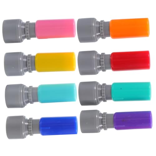 Lurrose 8 Piezas Sellos de Juguete para Base Sensible la Luz Infantiles y Actividades el Aula Fomentando la Creatividad Imaginación
