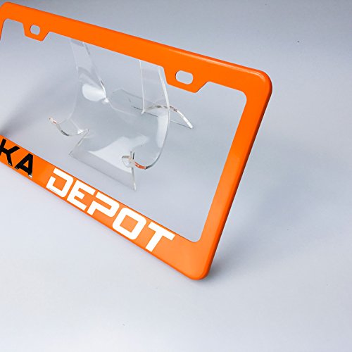 Ka Legend Solar Matellic Orange Powder Coated 100% Stainless Steel License Plate Frame Holder Tag #TOP6