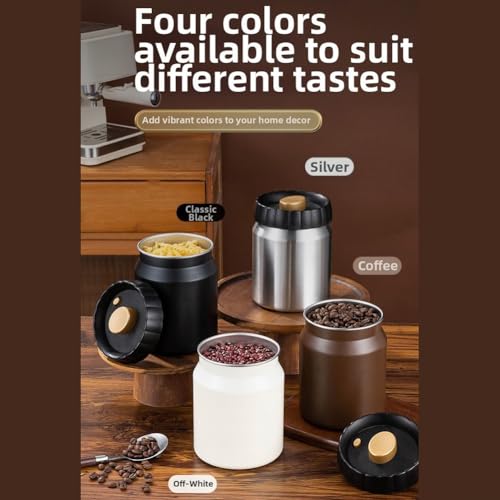 Recipiente de café hermético con válvula para conservar judías 330ml 8