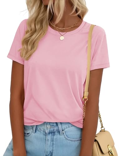 YUCOLEN T Shirts for Women Short Sleeve Crewneck Cotton...