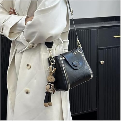 Bootara Bucket Bag, Vintage Fashion Bag, Crossbody Bags Adjustable Wider Shoulder Strap, Spacious Travel Tote2