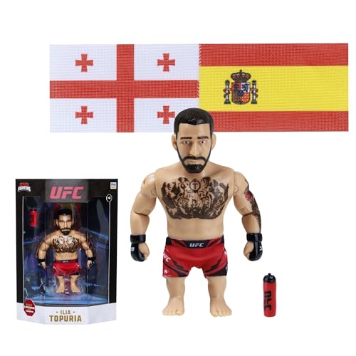 Miniatura 7 de Bizak UFC Leyendas Figura Articulada de Ilia Topuria de 11,5 cm con Accesorios, Colección Oficial MMA, +8 años, (64119016-02)