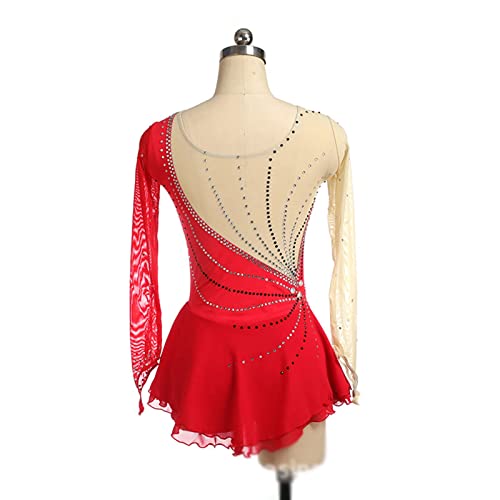 kzytamz Vestido de competição profissional de patinação artística feminino ginástica competição pati