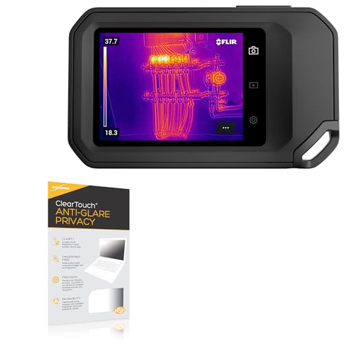 BoxWave Screen Protector Compatible with FLIR C5 - ClearTouch Anti-Glare Privacy (2-Pack), Privacy Screen Protector Flexible Film Anti-Glare