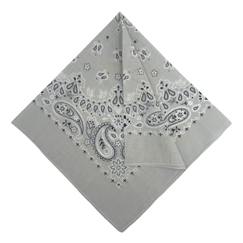 Image of Single Pack Bandanas 60s Premium Cotton Soft Thin Handfeel Large Handkerchief for Men and Women