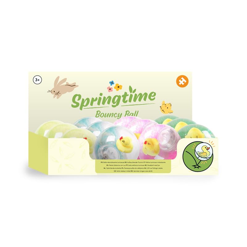 Puckator Springtime Duck High Bounce LED Flashing Bouncy Ball