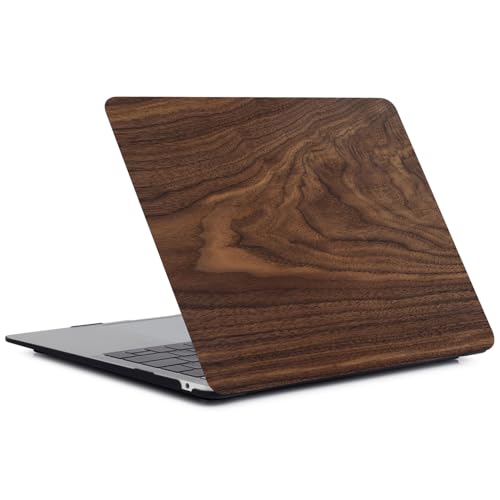FFBOFFC Custodia Compatibile con MacBook Air 13 Pollici 2017 2016 2015 2014 2013 2012 2010 Modello A1466 A1369, Protettiva Custodia Rigida in Plastica Cover Case, Legno marrone