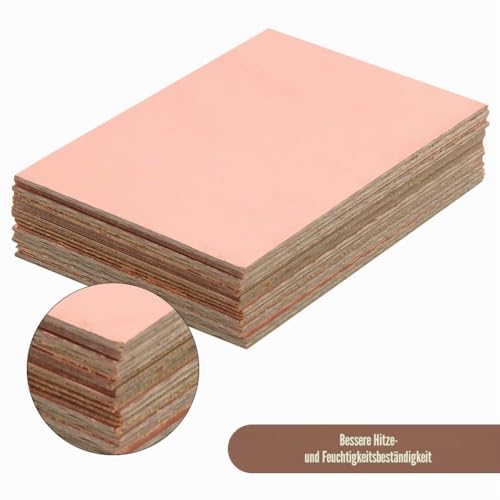 FOROREH 15pcs Einseitig Kupfer Plattiert Laminat PCB Leiterplatte, 7 x 10 cm PCB Kupferblech Schaltung Brett PCB Single Copper Clad Board Kit für DIY-Lötzinn Industrielles Lötmittel Wartung