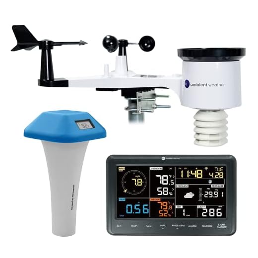 Ambient Weather WS-2902 Pool Bundle - Smart Weather Station for The Pool w/WiFi Remote Monitoring and Alerts
