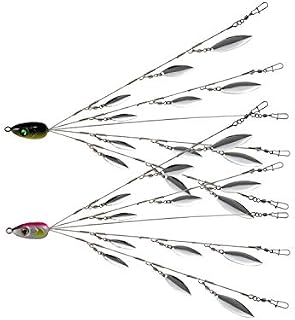 5 Arms Alabama Umbrella Rig Fishing Ultralight Tripod Bass Lures Bait Kit Junior