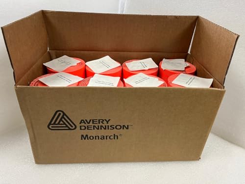 Genuine Monarch 1130 Red (Fluorescent) Labels 1 Case = 8 Sleeves