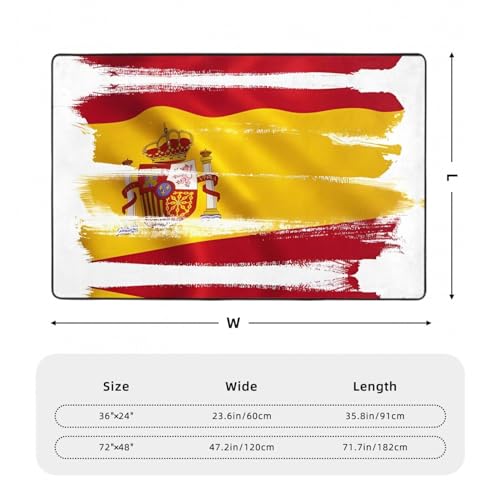 Tapis en flanelle de velours fin drapeau espagnol d'excellente finition