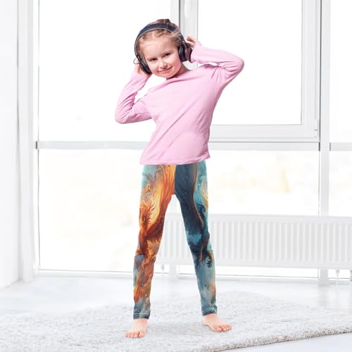 Toddler Girls Leggings Printed Yoga Pants Leggings Fire Phoenix for Kids4