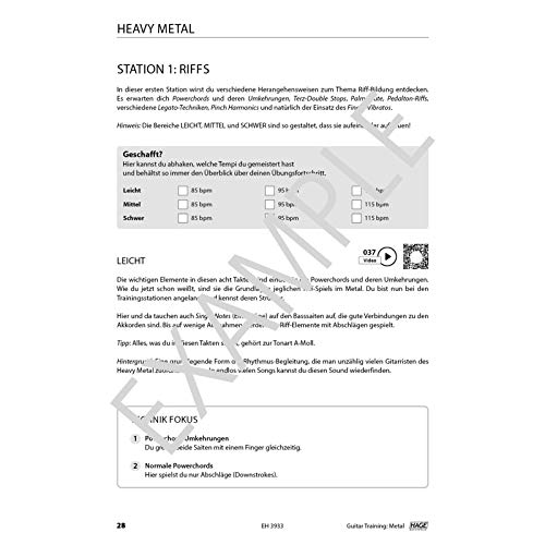 Hage Musikverlag Guitar Training: Metal - Éducatif – vue 6