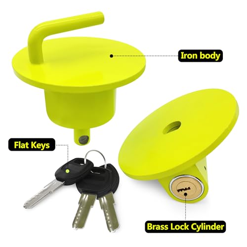 image for KAYCENTOP Lunette Tow Ring Lock, Pintle Hitch Lock, Tow Eye Lock for 2