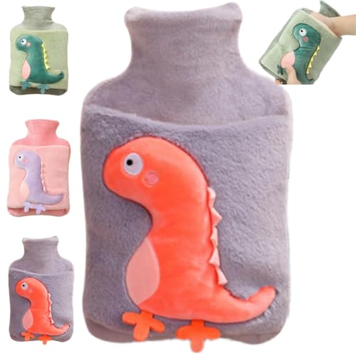 MHwan Wärmflasche, Weihnachtsgeschenke für Kinder, 2L Verdickte Plüsch Flauschige Wärmflasche Tier für Kinder und Erwachsener, Süße Kuschelig...