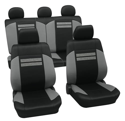 Housses de siège auto gris PETEX Eco Class Fashion taille SA au design sobre et élégant