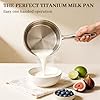 Ptacivow 1.8QT Saucepan with Lid,Lightweight Small Sauce Pan,Titanium Cookware with Glass Lid,Titanium Pans for Cooking Fast Even Heating,Compatible with All Stovetops for Milk,Baby Food,Soup #2