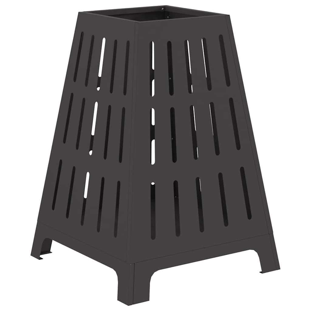Brasero Acero 50x50x70 cm Negro