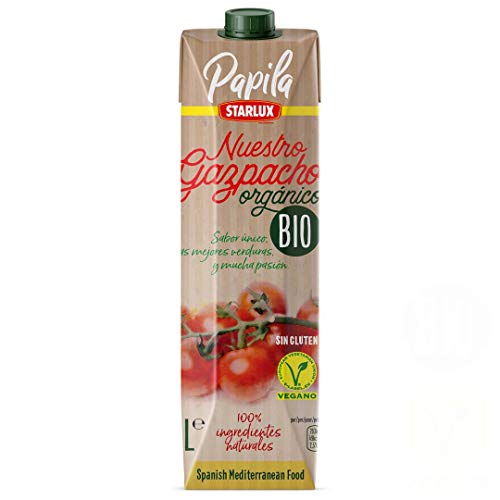 GAZPACHO ORGANICO & VEGANO de PAPILA de 1L. PACK de 10 unidades de 1L