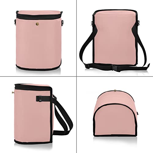 Image of Wudan Small Car Trash Can Rose Gold Accessories for Garbage Storage Organizer with Lid Waterproof Portable Auto and Truck Interior Seat Bin