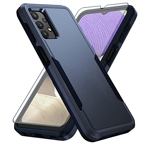 Protection Samsung Galaxy A32 5G antichoc bleue avec verre trempé 6,5 pouces