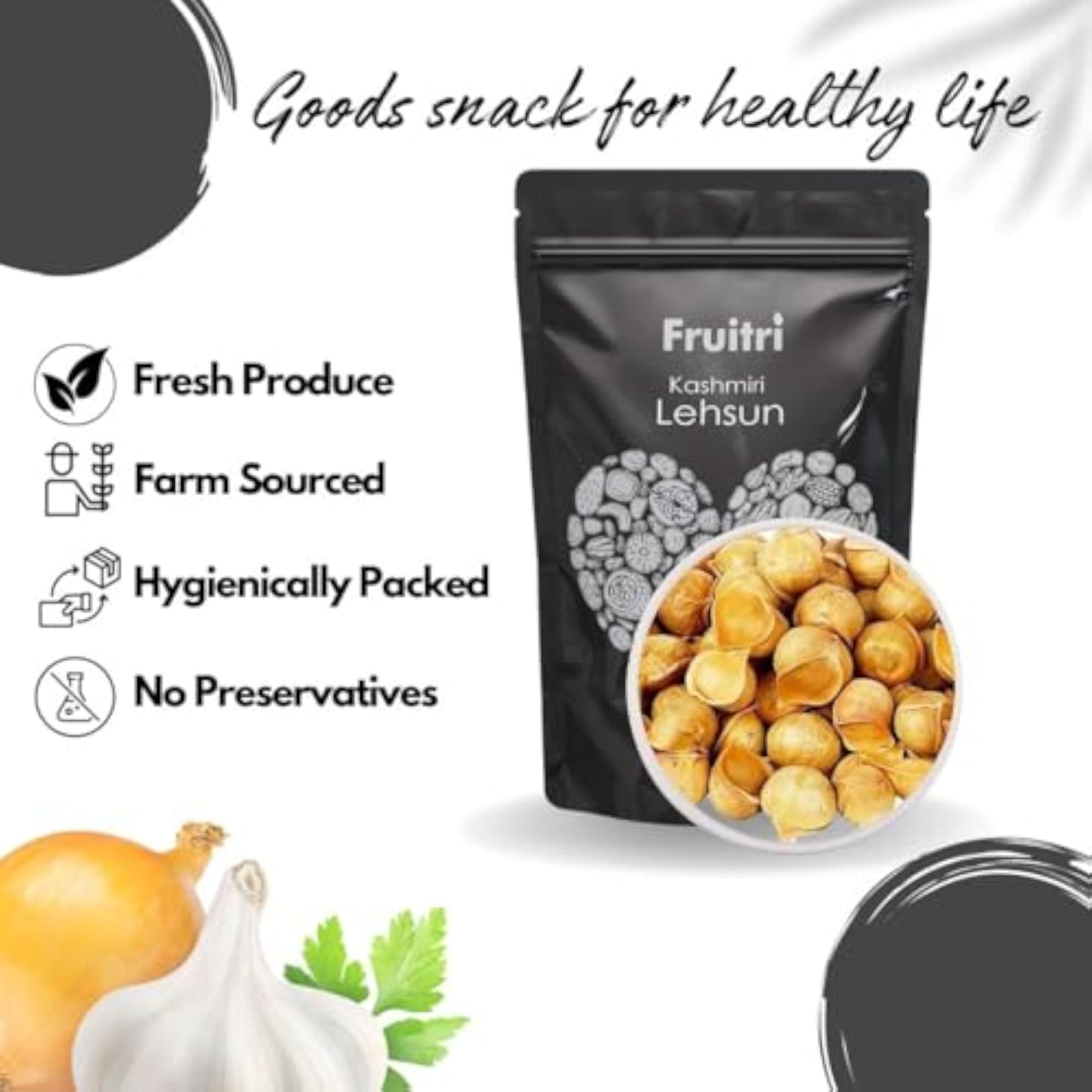 Himalayan Garlic, Kashmiri Lehsun 400gm, Organic