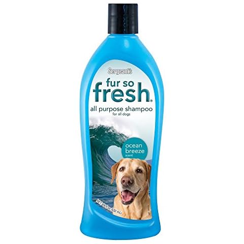 Sergeant’s Fur-So-Fresh Dog Grooming Shampoo for All Dogs, Ocean Breeze Scent, Dog Bath Product, 18oz Cover