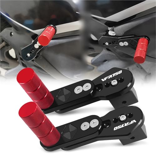 Pédales VFR de Voyage Repose-Pieds Arrière Ajustables pour Balade en Duo VFR750