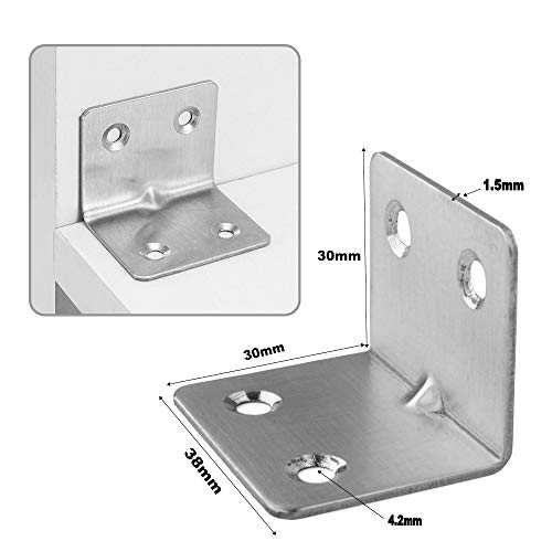 XFentech Staffe Angolari in Acciaio Inox 10/12