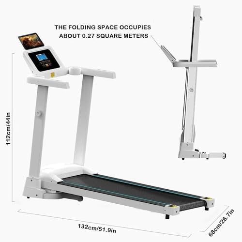 Image of Folding Treadmills Treadmills for Home Folding with Incline Household Smart Electric Foldable Treadmill Running Trainner Jog Space