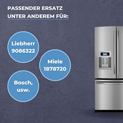 Lichtblau Universal Türmontage Set für Schlepptür Kühlschrank I passend für Liebherr 9086322, Miele 1878720, Bosch uvm. I Schlepptürscharnier für Einbaukühlschrank